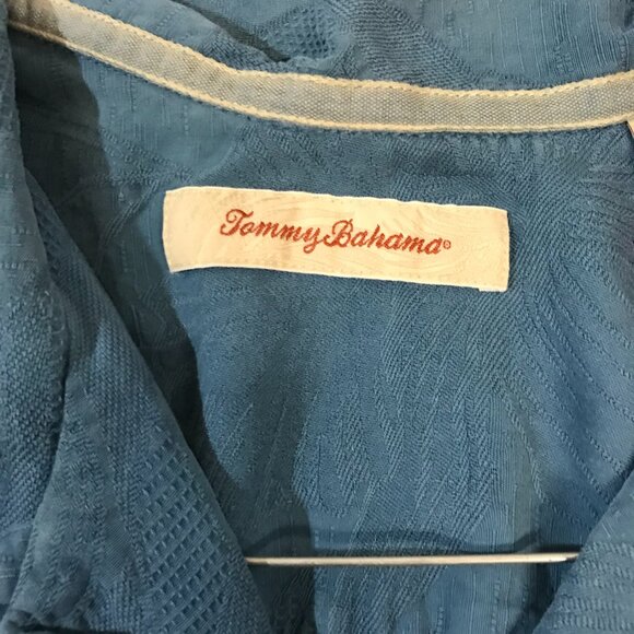TOMMY BAHAMA MENS SILK SHIRT SIZE XXLT - Picture 4 of 5